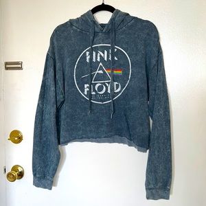 Pink Floyd cropped hoodie